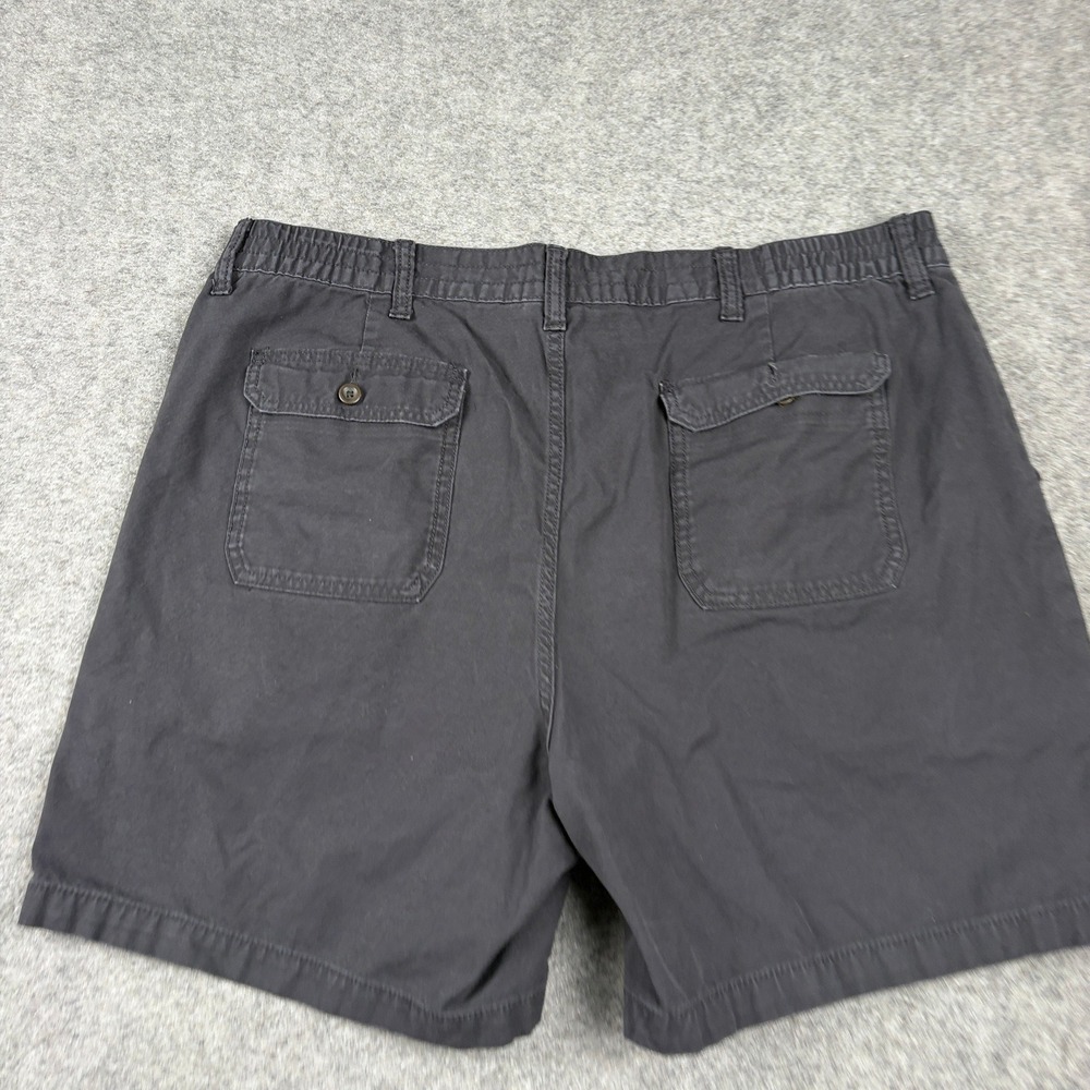 St. John's Bay Cargo Shorts Mens 42 Gray Cotton Elastic Waist Utility Outdoor - Picture 7 of 12